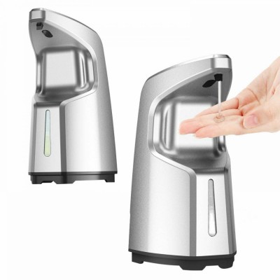 High quality intelligent automatic sensor soap dispenser wall-mounted metal brushed appearance 450ml capacity