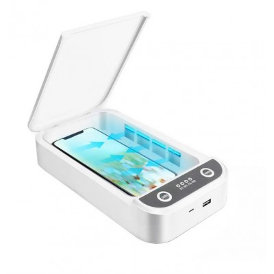 Portable Lead UV light smartphone sterilizer box with USB wireless charging Small sterilizer box